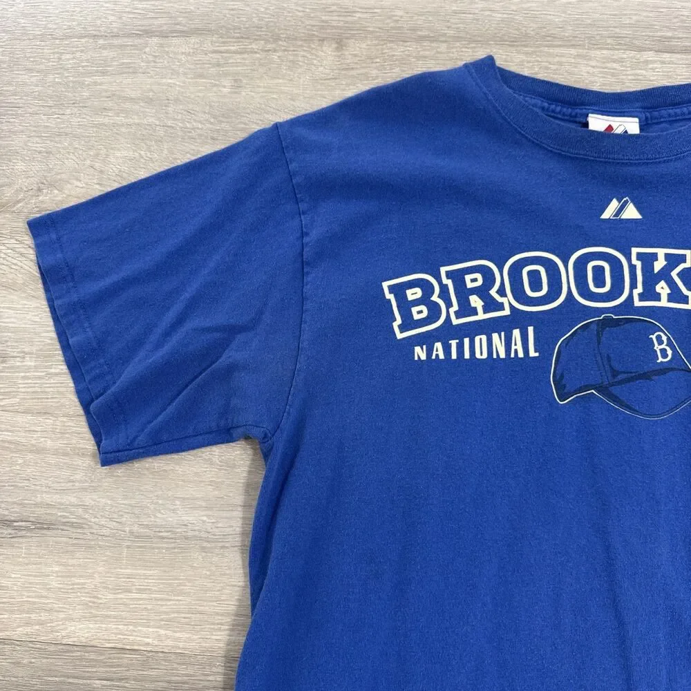 Brooklyn Dodgers Shirt Majestic Men's Blue Legacy National League Large